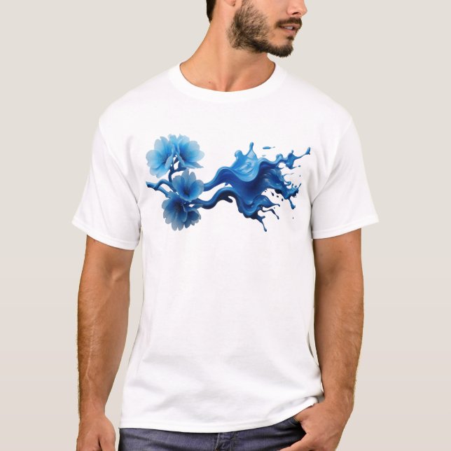 Frische ABSTRACTE BLUME 16 Moderne Kunst T-Shirt (Vorderseite)