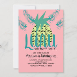 Frische Ananas Luau Tropical Birthday Party Einladung