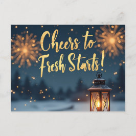 Frische Anstöße - Inspiration für das neue Jahr Postkarte