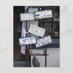 Frische Anzeichen Postkarte