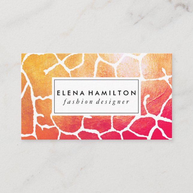 Frische Augen Fangmuster Visitenkarte (Vorderseite)