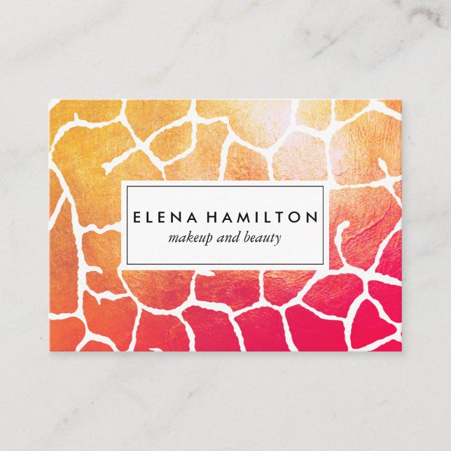 Frische Augen Fangmuster Visitenkarte (Vorderseite)