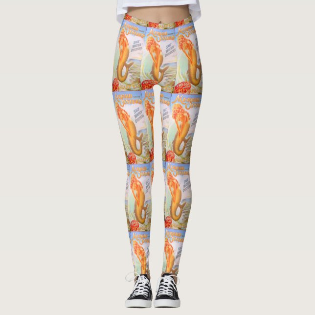 frische Austernmeerjungfrauen Leggings (Vorderseite)
