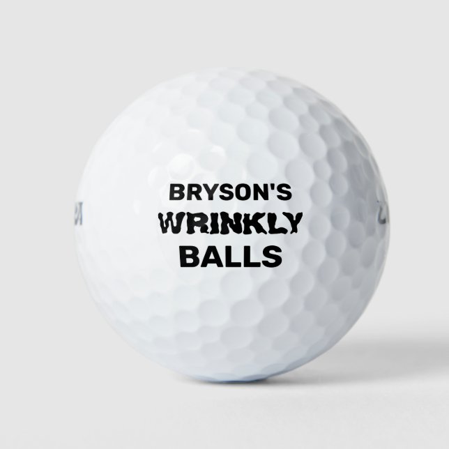 Frische Balls Funny Custom Personalisiert Golf Bal Golfball (Vorderseite)