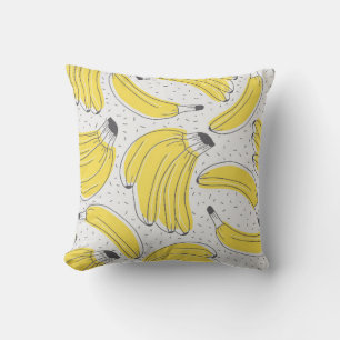 Frische Bananen handgezeichneter Hintergrund. Dood Kissen