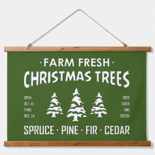 FRISCHE BAUMÄNGEL WANDTEPPICH MIT HOLZRAHMEN