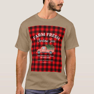 FRISCHE BÄUME, ALTER ROTER LKW, XMAS TR T-Shirt