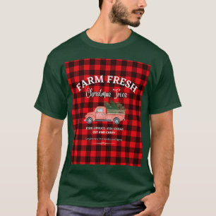 FRISCHE BÄUME, ALTER ROTER LKW, XMAS TR T-Shirt