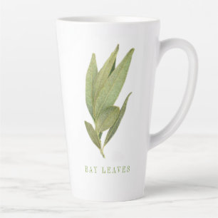 FRISCHE BAY-BLÄTTER hoch Latte Tasse