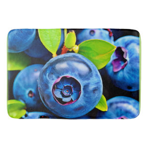 Frische Blaubeeren Nahaufnahme Badematte
