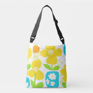 Frische Blume in einem Mehrdruck-Cross-Body-Bag Tragetaschen Mit Langen Trägern
