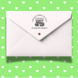 Frische Blume Schaufenster Thema Permastempel