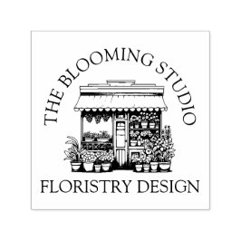 Frische Blume Schaufenster Thema Permastempel