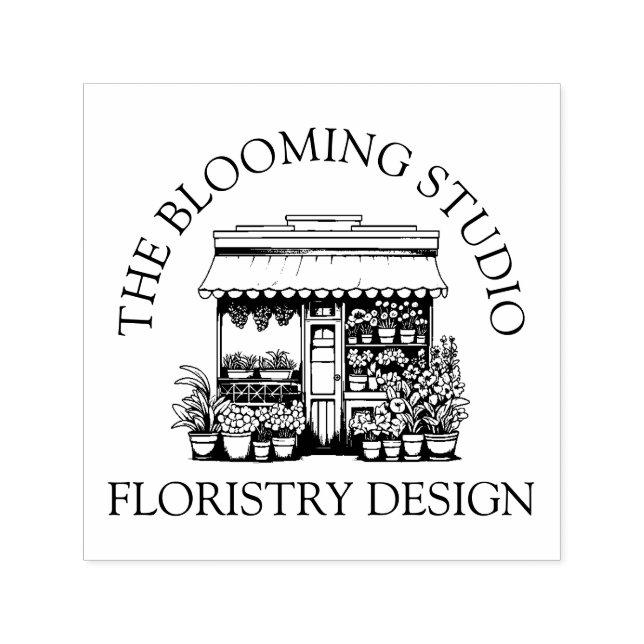 Frische Blume Schaufenster Thema Permastempel (Design)