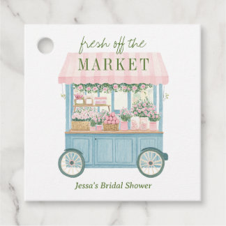 Frische Blumen Hochzeitsdusche vom Markt Geschenkanhänger