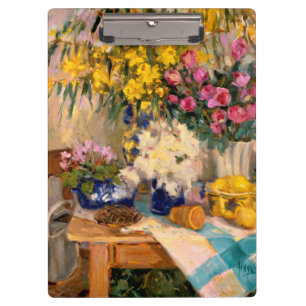 Frische Blumen II Klemmbrett