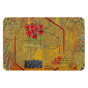"Frische Blumen machen meinen Tag immer" Magnet