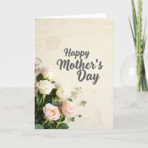 Frische Blumen zum Muttertag Karte