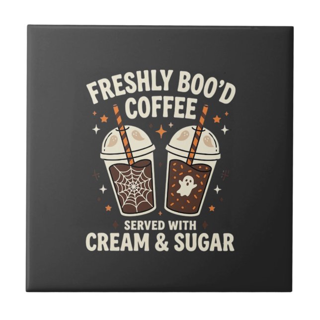 Frische Blut Halloween-Kaffee Fliese (Vorderseite)