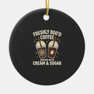 Frische Blut Halloween-Kaffee Keramik Ornament