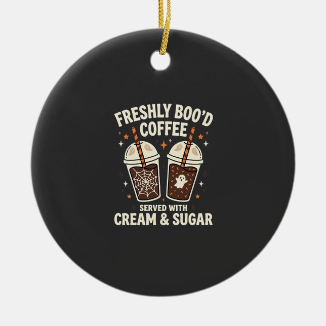 Frische Blut Halloween-Kaffee Keramik Ornament (Vorne)