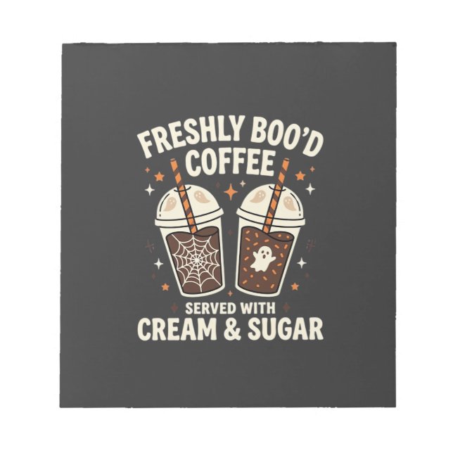 Frische Blut Halloween-Kaffee Notizblock (Vorderseite)