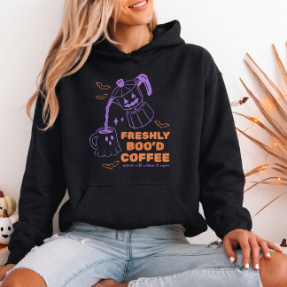 Frische Boo'd Kaffee Süßer Halloween-Geist Hoodie