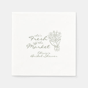 Frische Brautparty vom Markt Serviette
