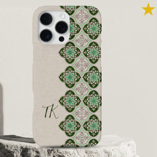 Frische Chic Grüne Blaue Portugiesische Fliesen Mo iPhone 16 Pro Max Hülle