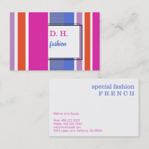 Frische Cool Fashion Farben Visitenkarte