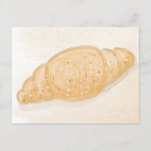 Frische Croissant Postkarte