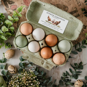 Frische Eier Eierkarton für Monogramm