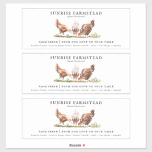 Frische Eier Etikett für Eierkarton