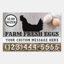 Frische Eier für den Verkauf von zweiseitigen Hühn