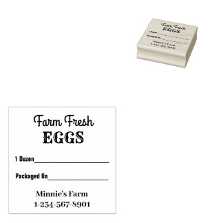 Frische Eier Holzkunst Briefmarke Gummistempel