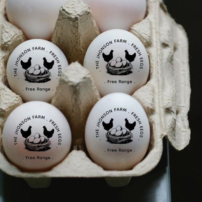 Frische Eier Ihr Name Hühner Hennen Ei Stempel (Von Creator hochgeladen)