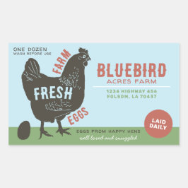 Frische Eier Rechteckiger Aufkleber