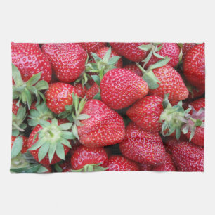 frische Erdbeeren Geschirrtuch