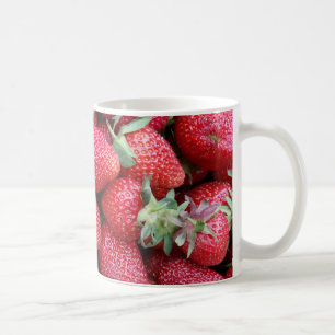 frische Erdbeeren Kaffeetasse