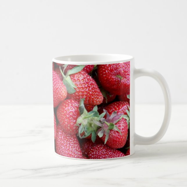 frische Erdbeeren Kaffeetasse (Rechts)