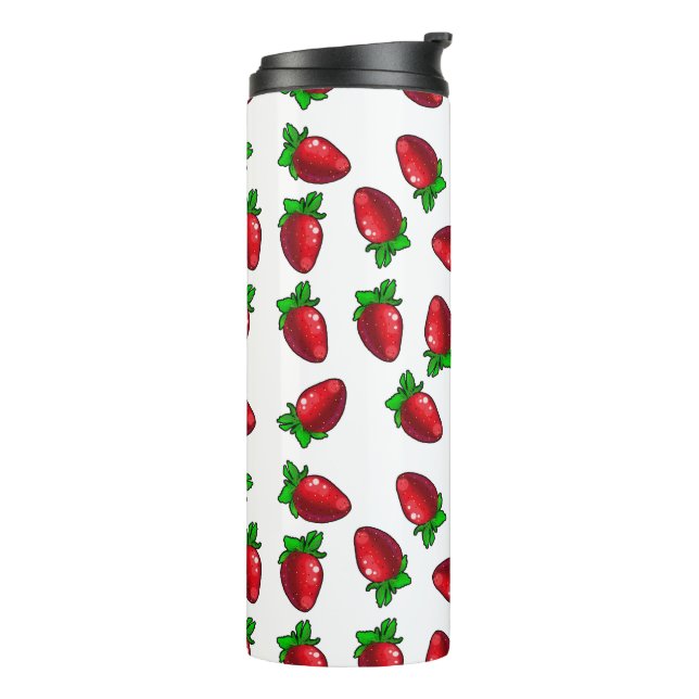Frische Erdbeeren Thermosbecher (Nach links gedreht)
