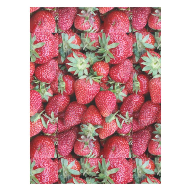frische Erdbeeren Tischdecke (Vorderseite)