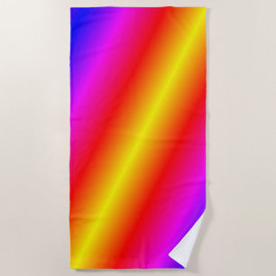 Frische Farben Strandtuch Neonfarben Farbe