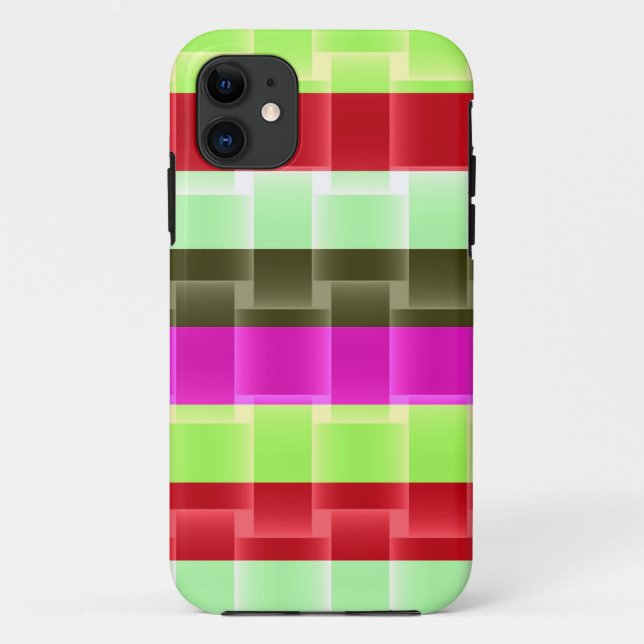 Frische Farbstreifen, modernes Design Case-Mate iPhone Hülle (Rückseite)