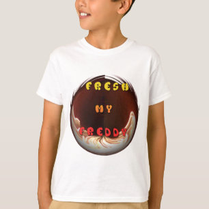 Frische Freddy-Kunststoffdrucke T-Shirt