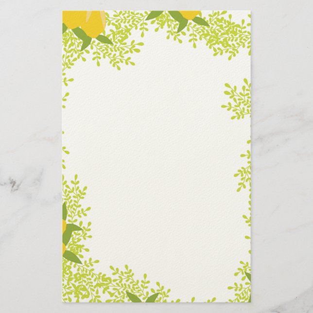 Frische & fröhliche Schreibpapier Briefpapier (Vorderseite)