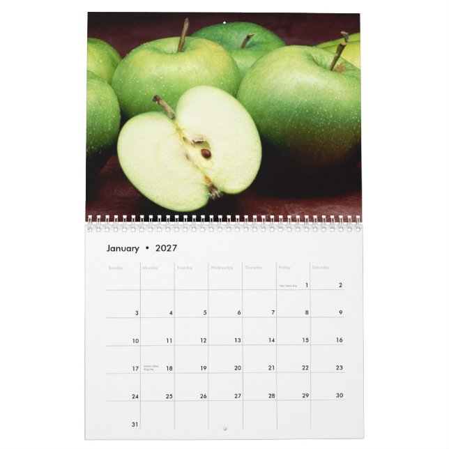 Frische Früchte Kalender (Jan 2027)