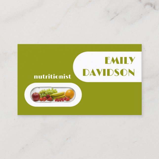 Frische Fruchtkapsel Grüne Gelbe Karte (Vorderseite)