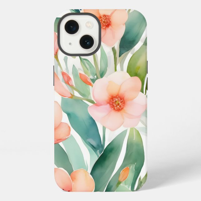 Frische Frühlingsbotanik iPhone Hülle (Rückseite)
