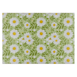 Frische Frühlingsgänseblümchen-Vektor-Kunst Schneidebrett